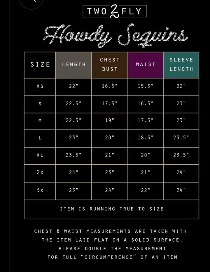 Howdy Sequin Long-sleeve Top