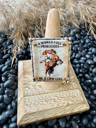 Western Statement Stretch Ring - Be A Cowgirl 