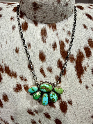 Augustine Largo Sonoran Gold Half Cluster Necklace