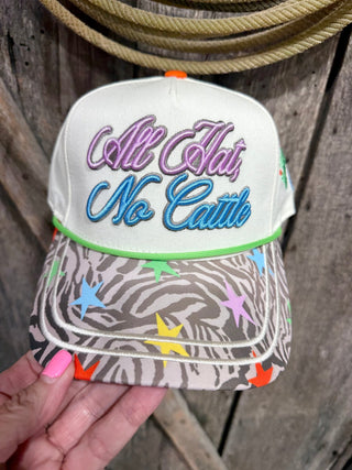 All Hat No Cattle Trucker Hat - Barbwire n Bougie Boutique