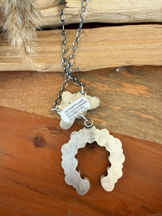 Antionette Mart Mixed Turquoise Sterling Silver Naja Necklace - Barbwire n Bougie Boutique