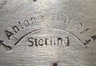 Antone Harley Native American Sterling Silver Repoussé Flower Cuff Bracelet - Barbwire n Bougie Boutique