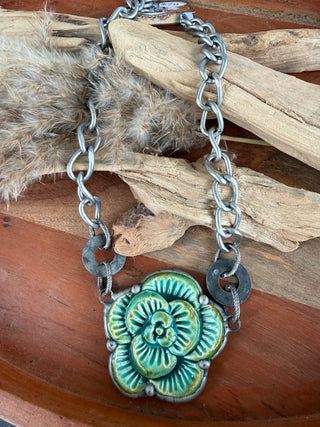Art By Amy Bloomin Brooklyn Statement Necklace - Barbwire n Bougie Boutique