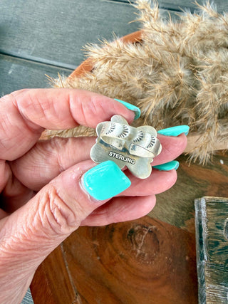 Authentic Turquoise Sterling Silver Butterfly Ring - Barbwire n Bougie Boutique