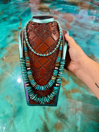 Chunky Turquoise Statement Stack - Pick Your Favorite - Barbwire n Bougie Boutique