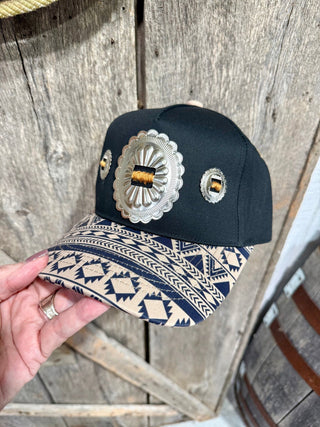 Desert Concho Aztec Western Trucker Hat - Barbwire n Bougie Boutique