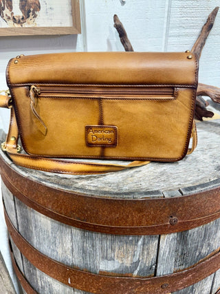 Full Grain Leather Snaffle Bit Crossbody Bag | Studded Western Purse - Barbwire n Bougie Boutique