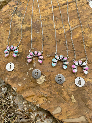 Handmade Sterling Silver Cotton Candy Naja Necklace - Barbwire n Bougie Boutique