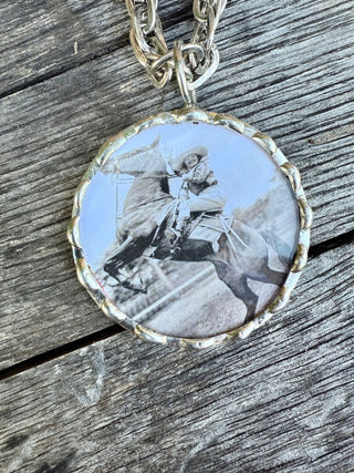 Headed Down The Alley Shadowbox Necklace - Barbwire n Bougie Boutique