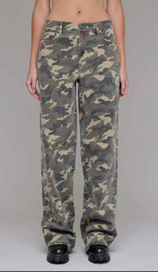 Hidden Brand -Alyx Style Wide Leg Camo Low Slung Baggy Trousers-33” Inseam - Barbwire n Bougie Boutique