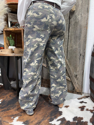 Hidden Brand -Alyx Style Wide Leg Camo Low Slung Baggy Trousers-33” Inseam - Barbwire n Bougie Boutique