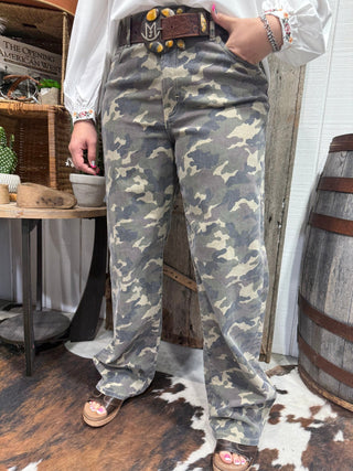 Hidden Brand -Alyx Style Wide Leg Camo Low Slung Baggy Trousers-33” Inseam - Barbwire n Bougie Boutique