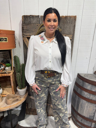 Hidden Brand -Alyx Style Wide Leg Camo Low Slung Baggy Trousers-33” Inseam - Barbwire n Bougie Boutique