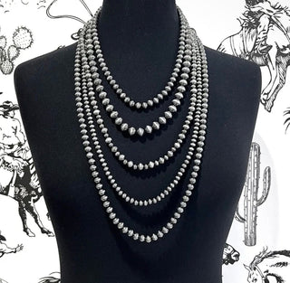 High Desert Faux Multi-Strand Navajo Pearl Necklace - Barbwire n Bougie Boutique