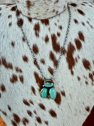 Latricia Largo Native American Turquoise Cluster Necklace - Barbwire n Bougie Boutique