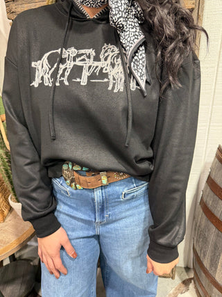 Leather or Not Hoodie – 2 Fly Clothing | Western Graphic Hoodie - Barbwire n Bougie Boutique