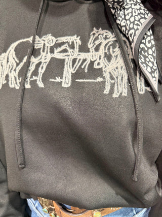 Leather or Not Hoodie – 2 Fly Clothing | Western Graphic Hoodie - Barbwire n Bougie Boutique