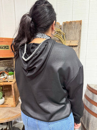 Leather or Not Hoodie – 2 Fly Clothing | Western Graphic Hoodie - Barbwire n Bougie Boutique