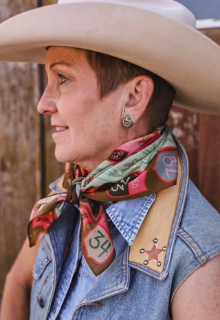Legacy Arena Rodeo Back Number Wild Rag - Barbwire n Bougie Boutique