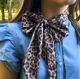 Leopard Outlaw Latigo Wild Rag Scarf - Barbwire n Bougie Boutique