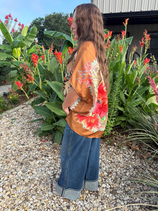 Let Er Buck Western Poncho Scarf Top | Oversized One Size Boho Cowgirl Top Up to 2X - Barbwire n Bougie Boutique