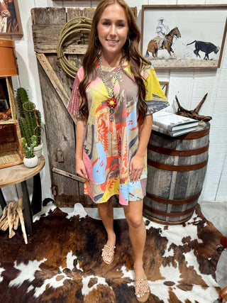 Let’s Kick It Oversized Shift Dress by 2 Fly Co. - Barbwire n Bougie Boutique