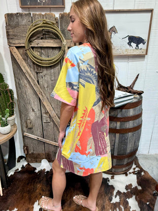 Let’s Kick It Oversized Shift Dress by 2 Fly Co. - Barbwire n Bougie Boutique