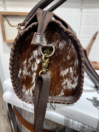 Medium Genuine Cowhide Tooled Leather Speedy Bag - Barbwire n Bougie Boutique