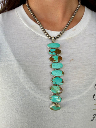 Mine No. 8 Turquoise Chandelier Pendant ( Pearls not included) - Barbwire n Bougie Boutique