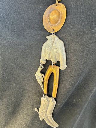 Outfitted Cowboy Necklace – Art By Amy - Barbwire n Bougie Boutique