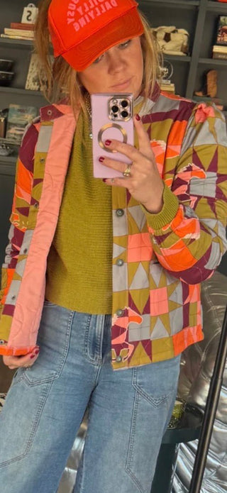 Patchwork Posse Quilted Jacket – 2 Fly - Barbwire n Bougie Boutique