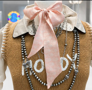 Pretty in Paisley Pink Twilly Scarf - Barbwire n Bougie Boutique