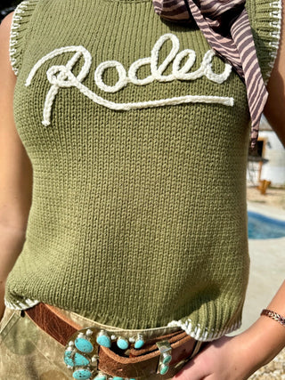 Rodeo Days Whipstitch Sweater Vest - Barbwire n Bougie Boutique