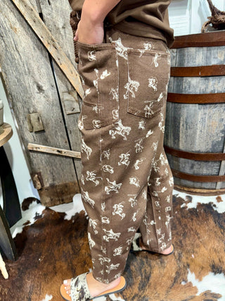 Rodeo Renegade Western Cargo Pants - Barbwire n Bougie Boutique