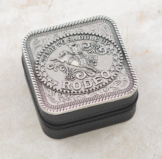 Saddle Up Rodeo Western Mini Jewelry Case - Barbwire n Bougie Boutique