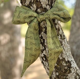 Sage Snaffle Bit Twilly Scarf - Barbwire n Bougie Boutique