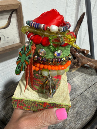 Sandra Ling Garden Party Bracelet Stack | Colorful Boho Western Bracelet Set - Barbwire n Bougie Boutique