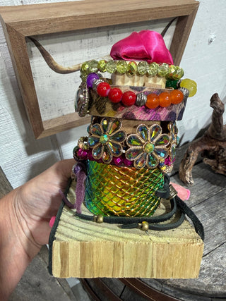 Sandra Ling Rainbow Luxe Bracelet Stack | Colorful Western Boho Bracelet Set - Barbwire n Bougie Boutique