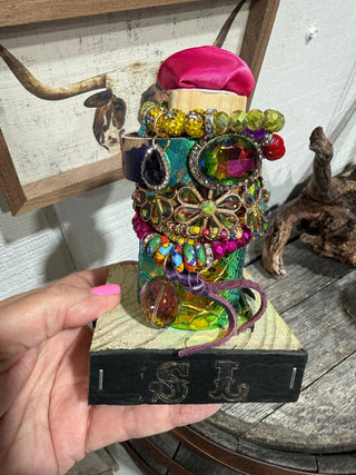 Sandra Ling Rainbow Luxe Bracelet Stack | Colorful Western Boho Bracelet Set - Barbwire n Bougie Boutique