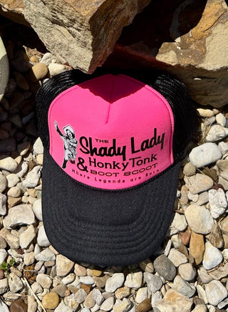 Shady Lady & Honky Tonk Boot Scoot Trucker- SIX COLORS! - Barbwire n Bougie Boutique
