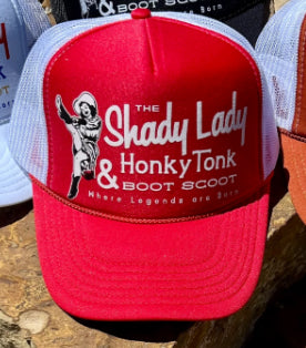 Shady Lady & Honky Tonk Boot Scoot Trucker- SIX COLORS!