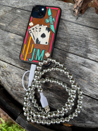 Silver Pearl Universal Car Phone Charger - Barbwire n Bougie Boutique