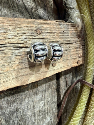 Small Bubble Stud Earrings | Western Silver Navajo Pearl Style Stud Earrings - Barbwire n Bougie Boutique