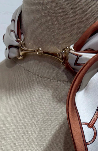 Snaffle Bit Twilly Scarf Slide | Western Scarf Ring for Wild Rags & Twilly Scarves - Barbwire n Bougie Boutique