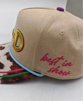 Snaffle Bit Western Trucker Hat | Cowhide Brim Snaffle Bit Cowgirl Cap - Barbwire n Bougie Boutique
