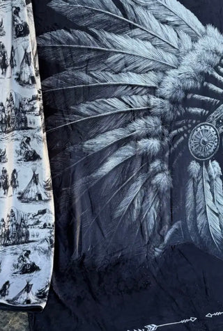 Spirit of the Plains Western Throw Blanket - Barbwire n Bougie Boutique