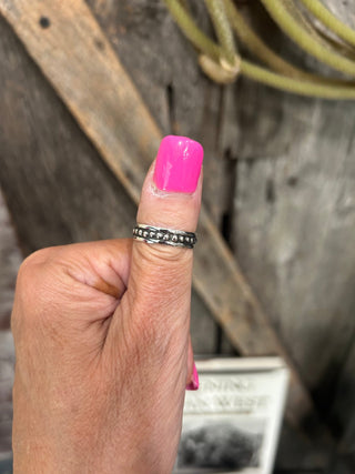 Sterling Silver Bubble Band - Barbwire n Bougie Boutique