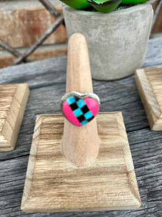 Sterling Silver Kandy Hearts Ring - Barbwire n Bougie Boutique