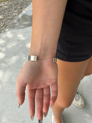 Sterling Silver Madre Cuff Bracelet | 34 Gram Handmade - Barbwire n Bougie Boutique