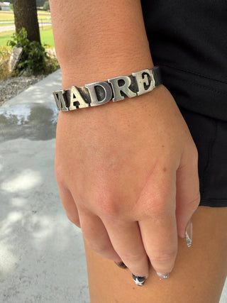 Sterling Silver Madre Cuff Bracelet | 34 Gram Handmade - Barbwire n Bougie Boutique